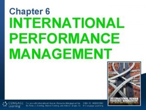 International human resource management dowling 6th edition