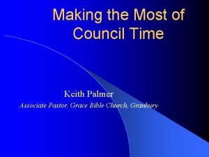 Council of time m palmer
