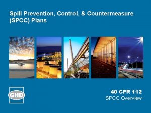 Spill Prevention Control Countermeasure SPCC Plans 40 CFR