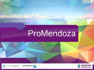 Pro Mendoza SOCIOS FUNDADORES Fundacin Pro Mendoza organismo