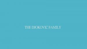 Where was novak djokovic born