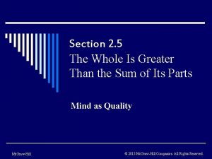 Section 2 5 The Whole Is Greater Than