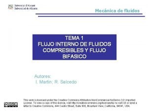 Mecnica de fluidos TEMA 1 FLUJO INTERNO DE