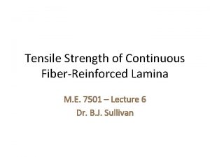 Longitudinal tensile strength