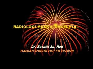 Radiologi muskuloskeletal