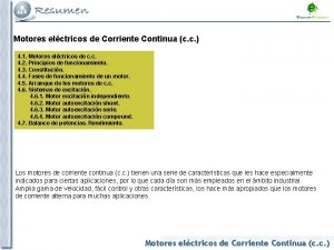 Motores elctricos de Corriente Continua c c 4