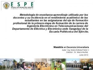 Metodologa de enseanzaaprendizaje utilizada por los docentes y