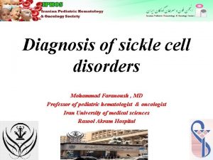 Types of sickle cell disease