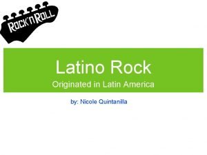 Latin rock instrumente