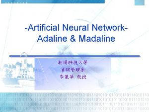 Adaline neural network