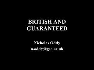 Nicholas oddy