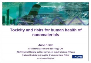 Toxicity and risks for human health of nanomaterials