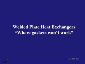 Compabloc plate heat exchanger