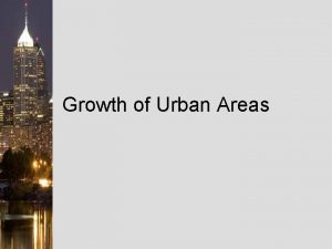 Growth of Urban Areas RankSize Rule Defined the