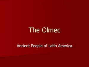 Olmec drainage system Olmec drainage system