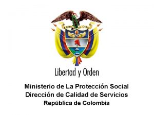 Ministerio de la Proteccin Social Repblica de Colombia