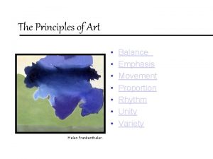 Principles of art emphasis
