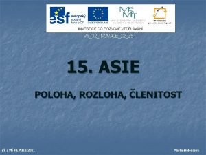 VY32INOVACE12Z 5 15 ASIE POLOHA ROZLOHA LENITOST Z