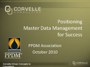 Ppdm master data management