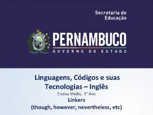 Linguagens Cdigos e suas Tecnologias Ingls Ensino Mdio