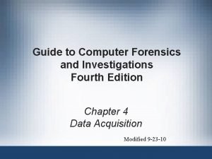 Guide to Computer Forensics and Investigations Fourth Edition