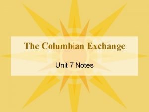 Garlic columbian exchange