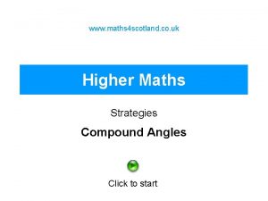 www maths 4 scotland co uk Higher Maths