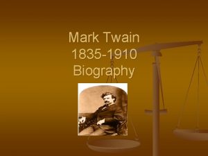 Mark twain first job Mark twain first job