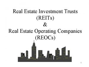 Funds from operations Funds from operations