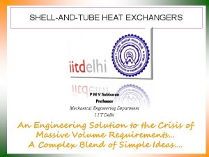 S&t heat exchanger