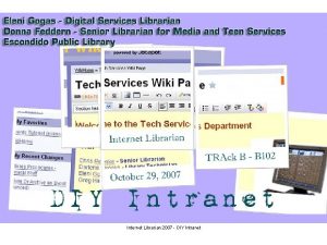 Diy intranet