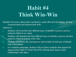 Habit 4 think win win summary