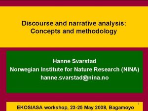 Difference between discourse and narrative analysis