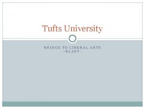 Tufts pre matriculation credits