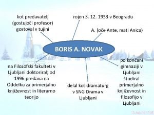 kot predavatelj gostujoi profesor gostoval v tujini rojen