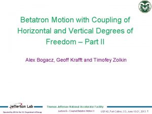 Betatron Motion with Coupling of Horizontal and Vertical