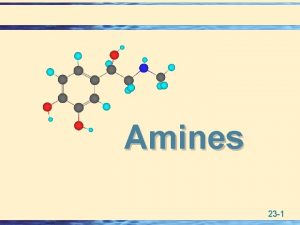 Amines 23 1 Structure Classification u Amines are