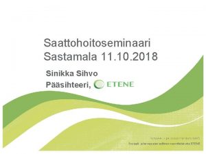 Sinikka sihvo