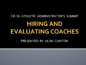 Cif ss coaches wanted
