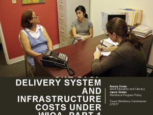 ONESTOP DELIVERY SYSTEM AND INFRASTRUCTURE COSTS UNDER Anson