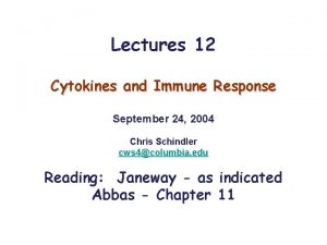 Examples of cytokines