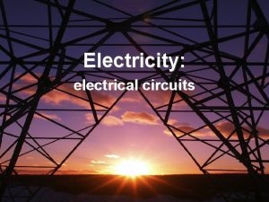 Rope model electric circuit Rope model electric circuit