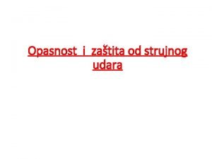 Zaštita od strujnog udara