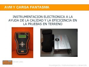 1 AVM Y CARGA FANTASMA INSTRUMENTACION ELECTRONICA A