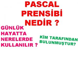 Pascal prensibi