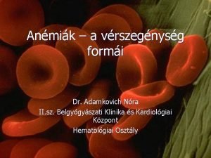 Anmik a vrszegnysg formi Dr Adamkovich Nra II