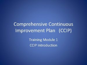 Ccip training