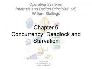 Operating Systems Internals and Design Principles 6E William