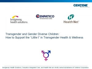 Transgender and Gender Diverse Children How to Support