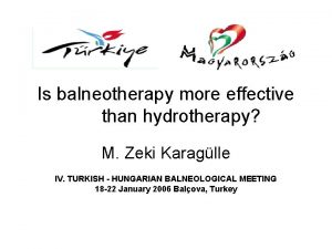 Balneotherapy